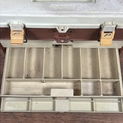 Vintage Plano 757 Fishing Tackle Box Top Storage With 4 Drawers Made In USA