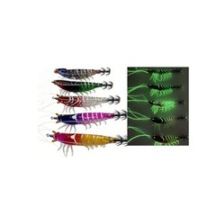 10.5cm Sea Fishing Lure Glow Shrimp for Night Squid Cuttlefish Angling