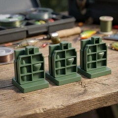 Green PP Fishing Bait For For mold Press 3pcs 48x40x17mm for DIY Bait Kits