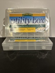 Tackle Boxes Lot Of 3-24 Compartment-Clear 11×7 Plastic Utility Storage Trays