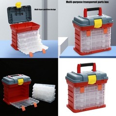 4 Layer Storage Boxes Multifunctional Electrician Portable Tool Box Organizers