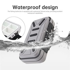 Fishing Tackle Storage Box, Double Sided Waterproof 16 Compartments, Tackle S…