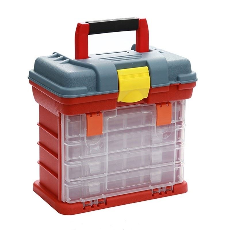 4 Layer Storage Boxes Multifunctional Electrician Portable Tool Box Organizers