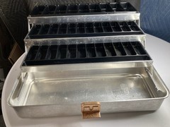 UMCO 175-A Vintage Aluminum Tackle Box 3 Tier Tray Storage, Made in MN.