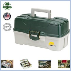 Three-Tray Tackle Box for Fishing with Adjustable Compartments and Easy Access