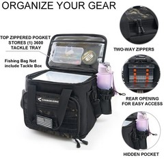Waterproof Fishing Tackle Bag,Saltwater Tackle Box Bag,Fishing Bags for Men -…