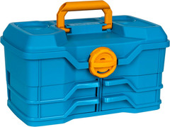 Fishing Tackle Box with Pivot Trays and Bulk Storage Blue 4/0 Model Size 23