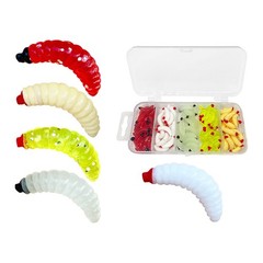 Lifelike False Bread Worm Bait for All Fishing Environments Pack of 100pcs