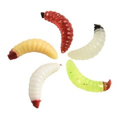 Lifelike False Bread Worm Bait for All Fishing Environments Pack of 100pcs