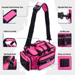 Goture Fishing Tackle Bag, 600D Water-Resistant Soft Side Crossbody Sling Bag…
