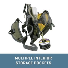 Bear Creek Micro Fishing Chest Pack, Fits up to 4 Tackle/Fly Boxes, 1674 CU in /