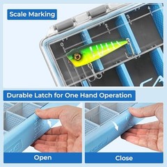 DryVault Waterproof Tackle Box, Sturdy 3700 Tackle Trays, Fishing 3700(1 Pack)