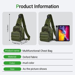 Multi-Functional Fishing Backpack with Adjustable Straps & Reflective Strips