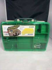 Plano 1120 Double Sided Satchel Tackle Fishing Box With Bait Lure Hooks Worms