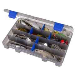 Fishing Tackle Box and Bait Storage Organizer Case Plastic 11 Inches Long 2 Pack