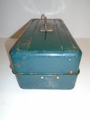 Vintage LIBERTY STEEL CHEST CO.- L-213- Metal Tackle Box – (2) Trays