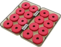 16-Pc Water-Resistant Fishing Foam Spools & Line Organizer – Compact & Durable