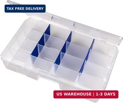 7004R Tuff Tainer, Fishing Tackle Tray Box, Includes [9] Zerus, 16 Compartments