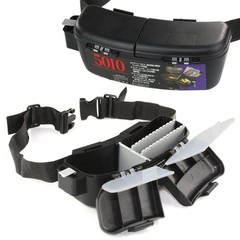 Multiple Compartment Fishing Baits Waist Pouches Waterproofed Adjustable Belt