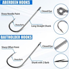 Fishing Hooks Bobbers Tackle Kit Beginners Equipment, 215pcs Organized…