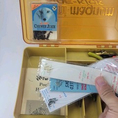 Vintage Plano 3215 Tackle Box Loaded Lot Various Spoons Soft Baits Few Hooks