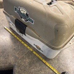 Flambeau Classic Series XL 3 Tray Fishing Tackle Box Beige W2137 With Extras