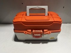 PLANO Model 6202 RETRO Two Tray Tackle Box. Clean, Medium, Very Roomy