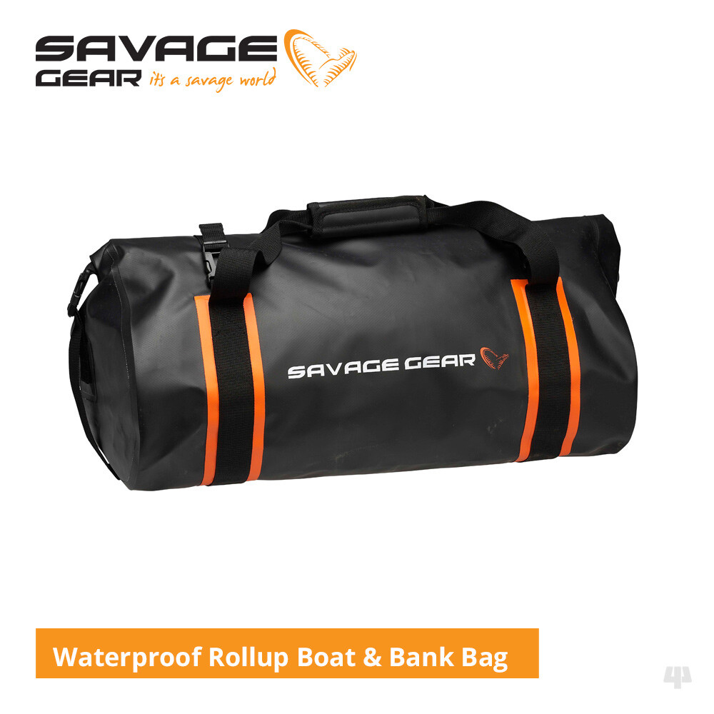 Savage Gear Waterproof Rollup Boat & Bank Bag – Pike Perch Lure Fishing Luggage