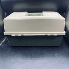 Vintage 8606 Plano Tackle Box 2 Side 6 Tray Locking Tackle System USA Made C Pix