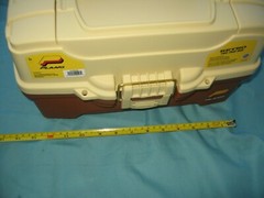 1 NEW Plano Model PLA000337 Fishing 2 Tray Tackle Box with new brass lock R3