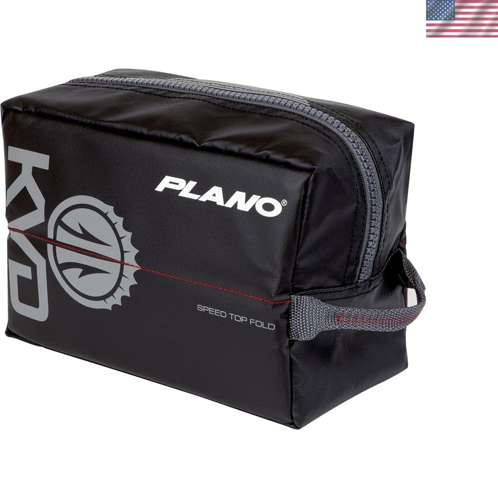 KVD Signature Speedbag: Compact, Water-Resistant Fishing Tackle Bag, Black/Red