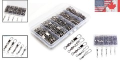 Versatile 200PCS Fishing Barrel Swivels with Quick Connect Snaps – Durable Gear