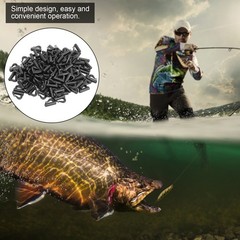 NEW 120Pcs Clevis Rotates Snaps Black Fishing Tackle Fast Change Accessories