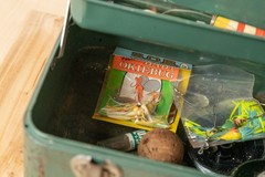 Vintage Tackle Box TIME CAPSULE! Swedish Spinners, pencil floats, reels, MORE!