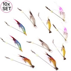 UFISH Ice Jig Fishing Bait Soft Shrimp Lure Swimbait Freshwater Baits Lot