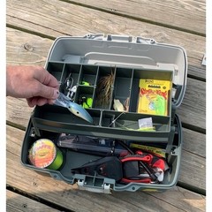 Plano 6201 One-Tray Tackle Box Cantilever Bait Storage Fishing Organizer