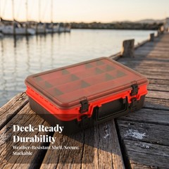 Fishing Tackle Box Portable Double-Layer Storage Box for Anglers, Fishermen