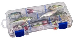 3003 (9.125″) 9 Dividers, 18 Compartments, Clear – 9.125″ x 5″ x 1.25″