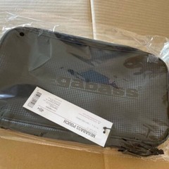 Megabass Bag Pouch Case L 16×30cm Black Logo Fishing Sports Japan
