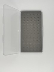Large Slim Fly Box, Clear Lid, Easy Grip Foam, fly-fishing fly storage