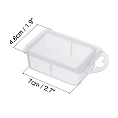 4pcs Fishing Tackle Accessory Box Fish Lure Bait Hooks Organizer Case Clear