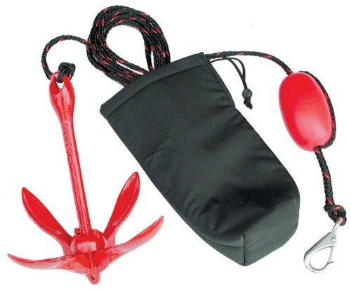 Airhead Complete Grapnel Anchor System , Black , 3.5 LBS, 25′ ROPE, A-2