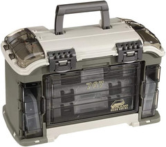 Elite Series Ultimate Angled Tackle System, Graphite & Sandstone, Includes 6 Sto