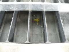 Vintage UMCO 102A Aluminum Cantilever Tackle Box Fishing Equipment Made in USA