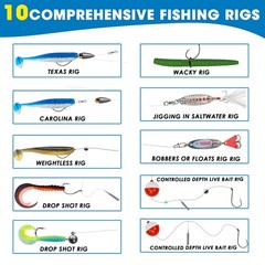 New Best THKFISH Fishing Lures Kit, Bass Gear Kit for Freshwater Tackle Box with