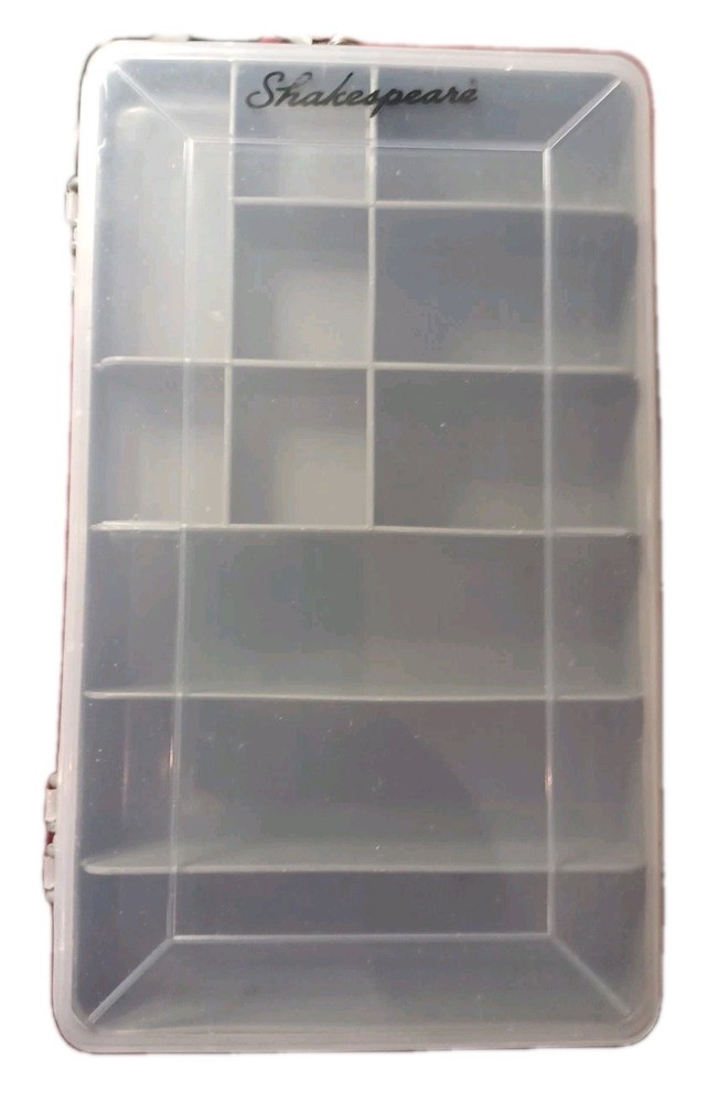 Shakespeare Clear Plastic Tackle Organizer Snap Case Lure Case 8 1/2″ x 5″