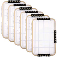 6 Pack Bead Organizer Plastic Parts Organizer Box 3600 Tackle Box Craft Storage