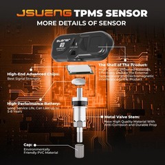TPMS Sensor, Set of 4 Tire Pressure Monitoring System Sensor fit for Toyota C…