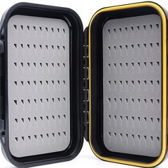 Black ABS Fly Fishing Box with Durable Waterproof Seal and Large Capacity