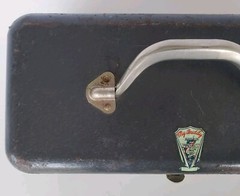 Vintage My Buddy Metal Fishing Tackle Box 2 Trays Gray